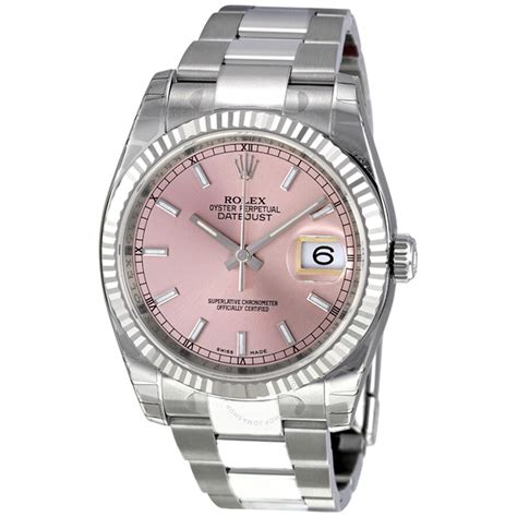 rolex oyster perpetual datejust 36mm pink|rolex datejust 36mm for sale.